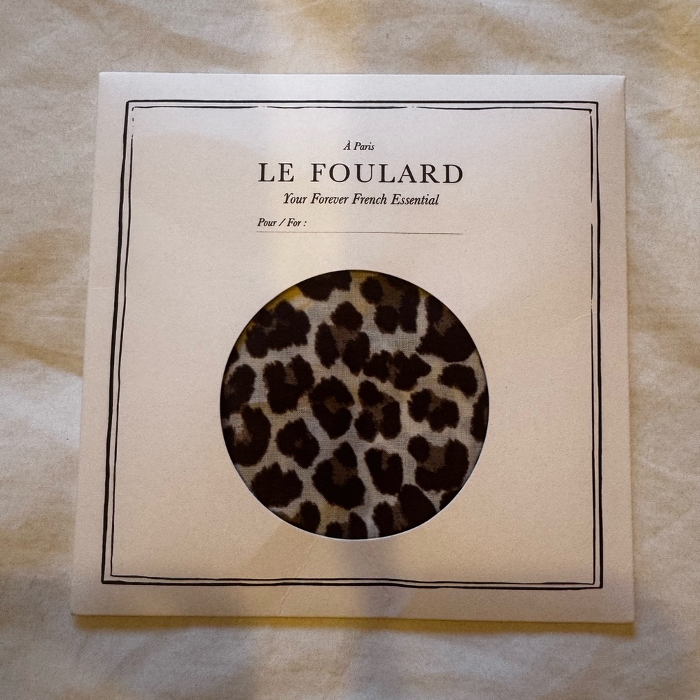 Sèzane Leopard Print Scarf